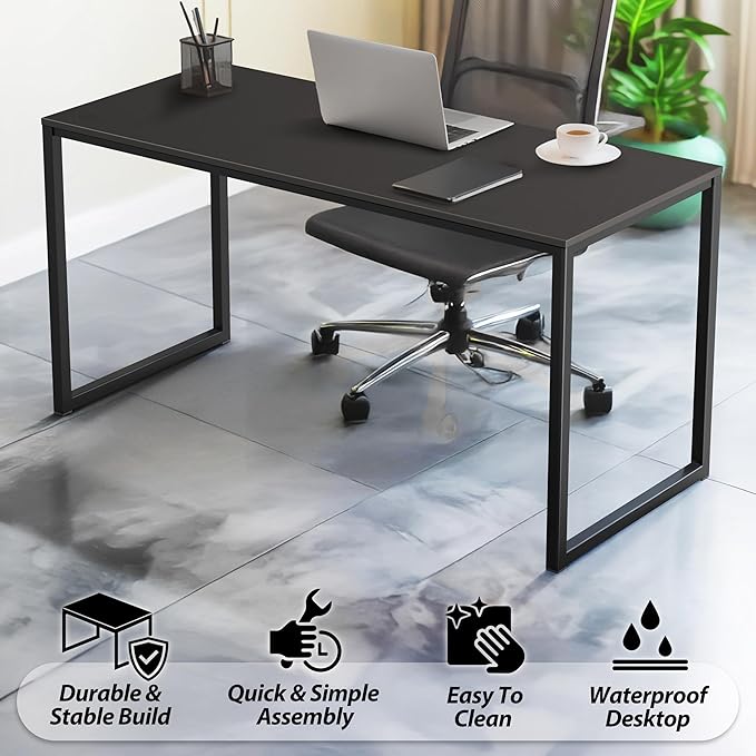 SHW Mission 55-Inch Home Office Computer Desk - Image 4
