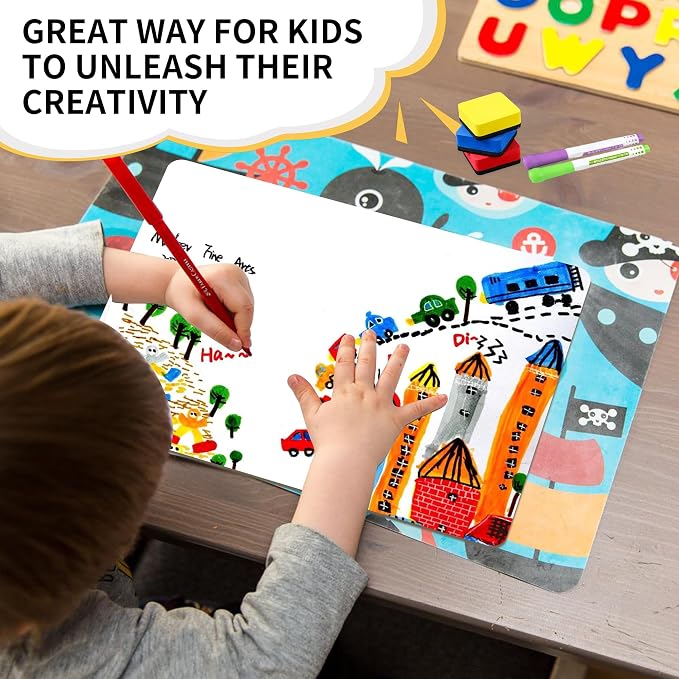 White Board Dry Erase Boards Classroom Pack Mini White Boards 9" x12” Double - Image 3