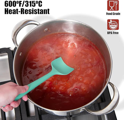 Heat Resistant Silicone Spoon Spatula, Doosu 600°F High Temp Flexible Cooking - Image 3