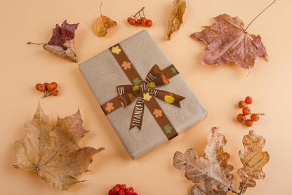 6 Rolls 30 Yards Thanksgiving Fall Ribbons Autumn Harvest Ribbons - Image 6