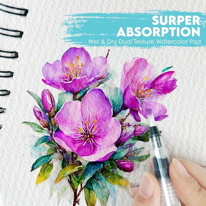KOVIEDE 100% Cotton Watercolor Paper Pad - Image 3