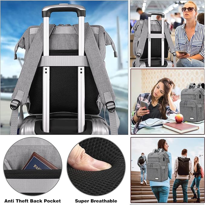 Knitting Bag Backpack Yarn Storage Organizer Travel Bag - Image 7