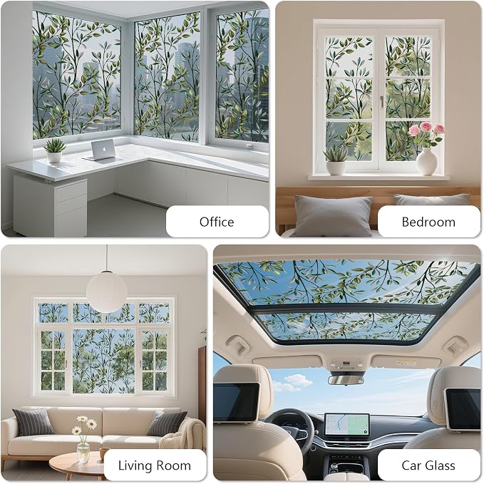 NINETREX One Way Window Privacy Film, Daytime Privacy Static Cling Sun Blocking - Image 2
