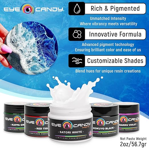Eye Candy White Resin Pigment Paste Satori White | Create Cells and Lacing | - Image 2
