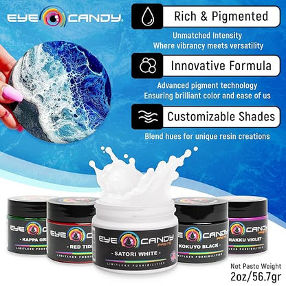Eye Candy White Resin Pigment Paste Satori White | Create Cells and Lacing | - Image 2