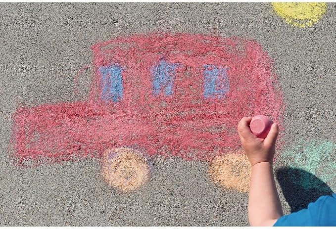 Colorations Chunky Chalk Eggs, for Kids and Toddlers, Easy Grip, 2 1/8 X 1 1/2 - Image 4