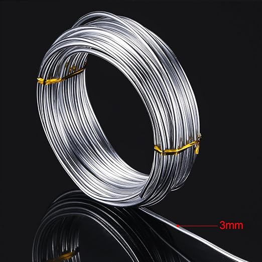 TecUnite Aluminum Craft Wire for Sculpting Armature Bendable Craft Wire for DIY - Image 2