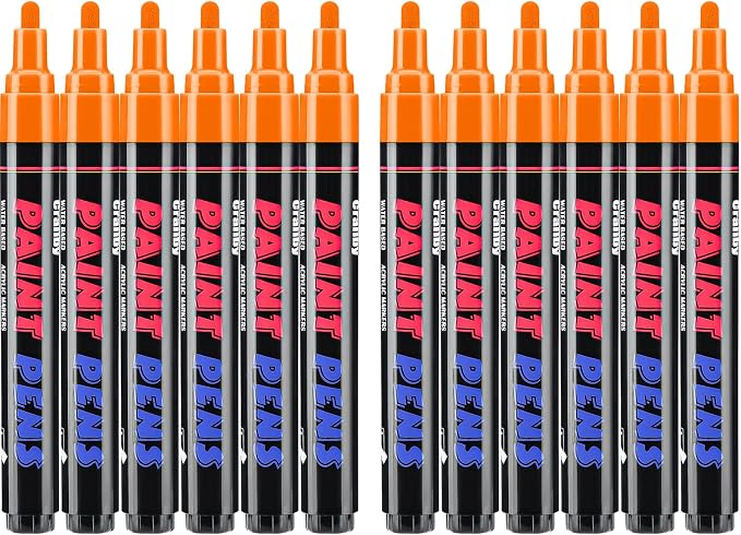Orange Paint Pens Paint Markers by Craiiby