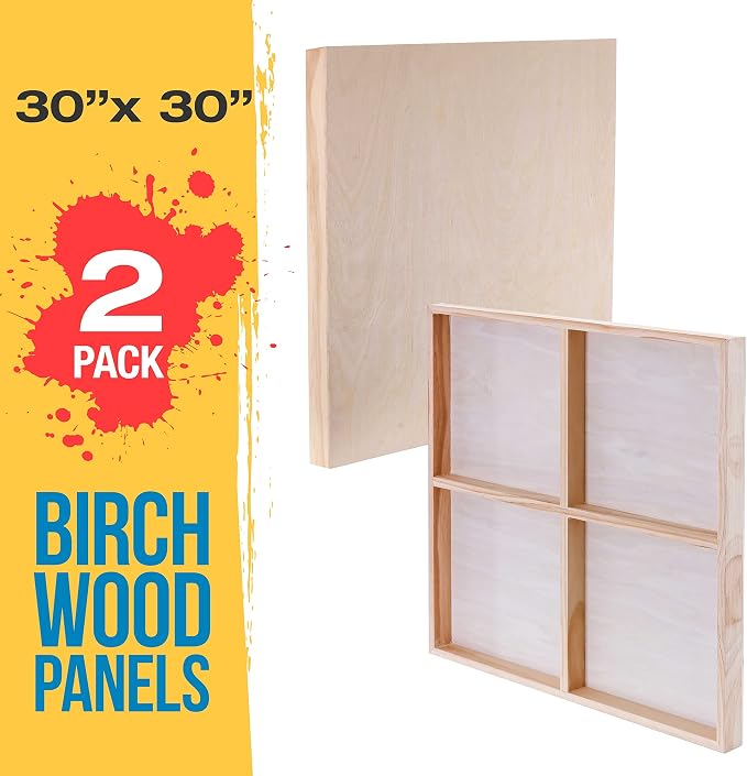 U.S. Art Supply Unfinished Cradled Wood Panels - Image 2