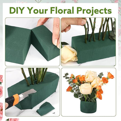 6Pcs Floral Foam Blocks for Fresh and Artificial Flower Arrangements, Flower - Image 5