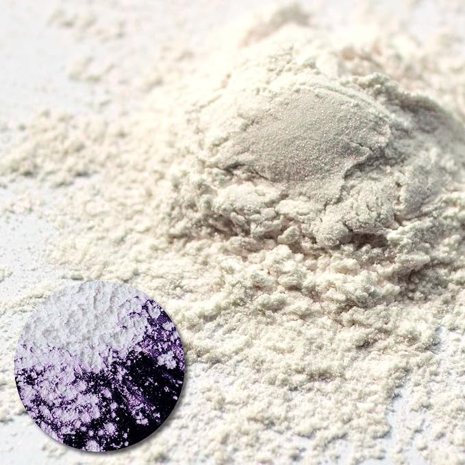 Ceya Interference Mica Powder, 1.8oz/ 50g Ghost Purple Chrome Nail Powder - Image 2