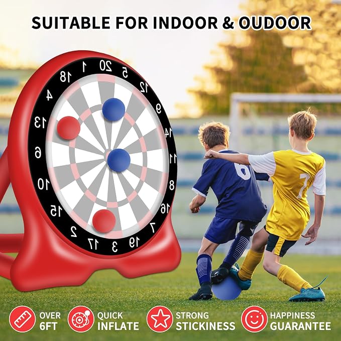 Giant Inflatable Dart Board, 6.5FT Outdoor Games - Image 7