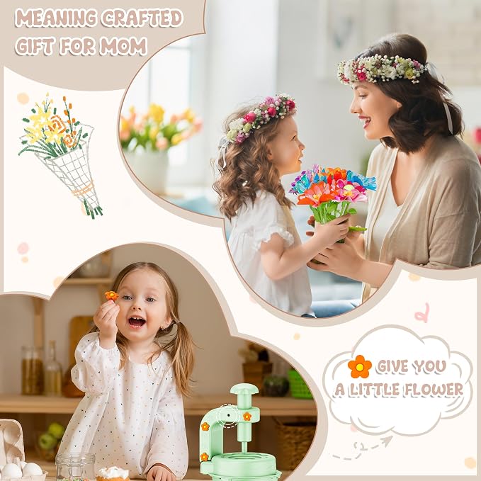 Fabric Flower Bouquets Toys, DIY Craft Kits - Image 6