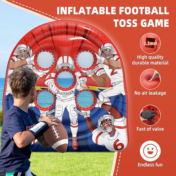 6Ft Football Target Toss Game - Image 5