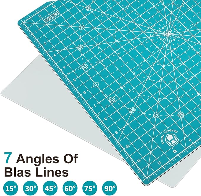 Headley Tools 12"x12" Rotating Cutting Mat, Self Healing Mat - Image 7