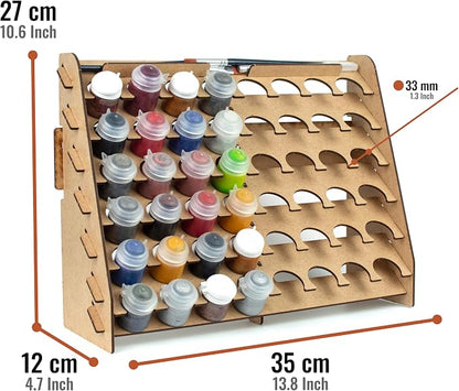 Paint Rack for model paints. Hobby craft Citadel compatible wall paint rack - Image 2