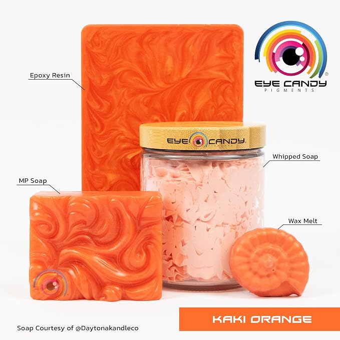 Eye Candy Pigments Premium Orange Mica Powder - Image 3