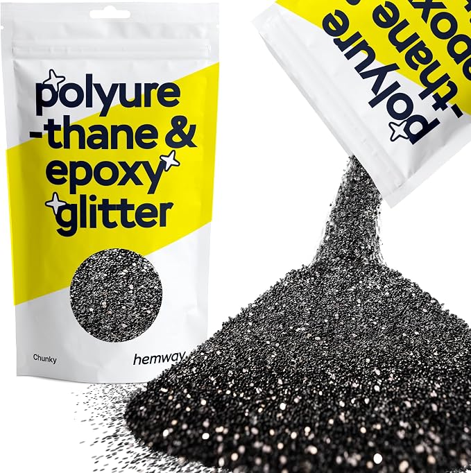 Hemway Polyurethane & Epoxy Resin Glitter 100g / 3.5oz Metallic Crystal Flake by Hemway