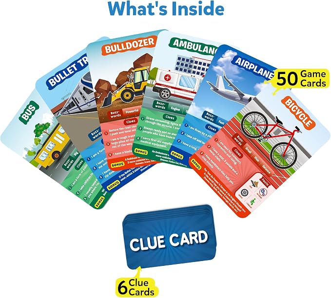 Skillmatics Guess in 10 Things That Go, Kids Who Love Card Games, Educational - Image 2
