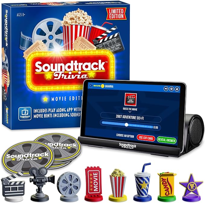 Soundtrack Trivia Limited Edition Movie Game Includes Bluetooth Speaker by GameNightMedia