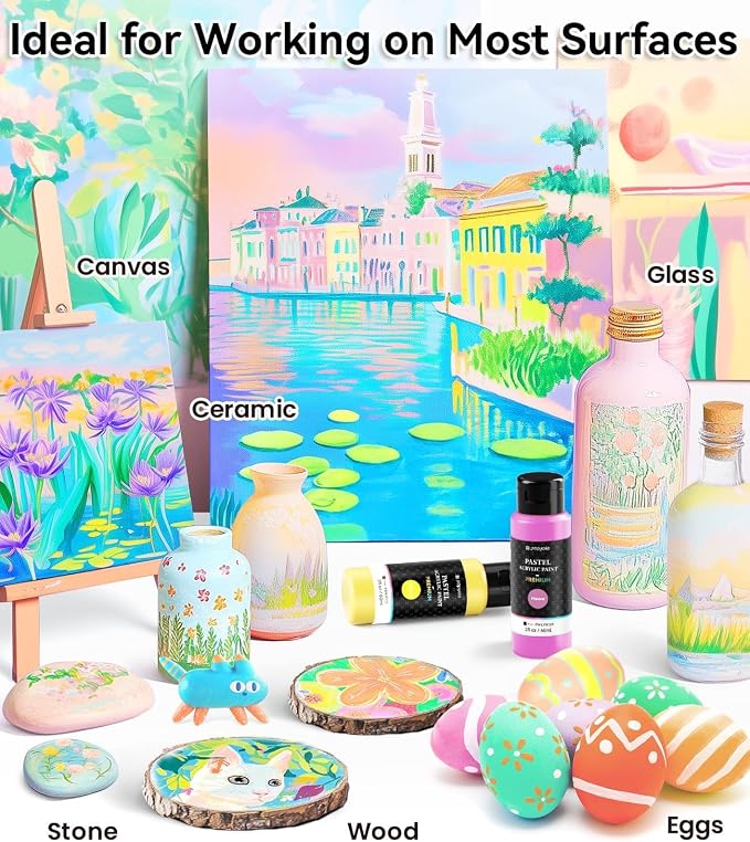 64 PCS Pastel Acrylic Paint Set - Image 5