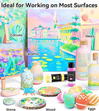 64 PCS Pastel Acrylic Paint Set - Image 5