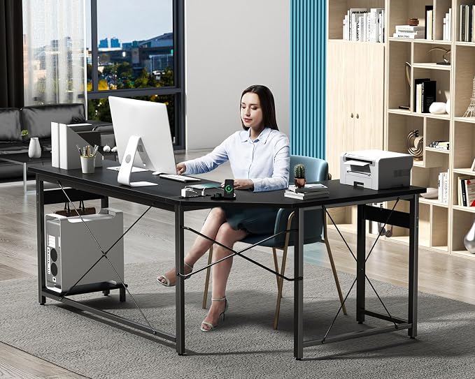Coleshome 66" L Shaped Gaming Desk - Image 6