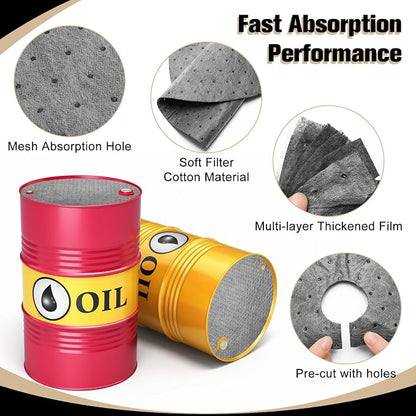 AHIER 20PCS Oil Absorbent Pads, Oil Absorbing Pads - Image 3