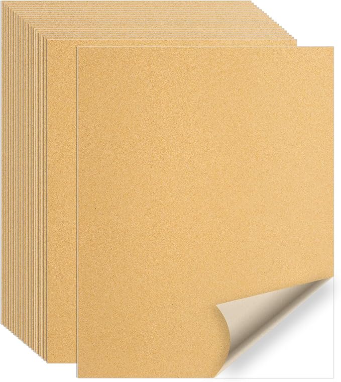 Kraft Printable Sticker Paper, 20 Sheets Brown Printable Sticker Paper by Unknown