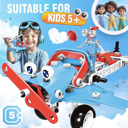 SMILESSKIDDO STEM Kits, 6-in-1 Kids Building Blocks Set - Image 2