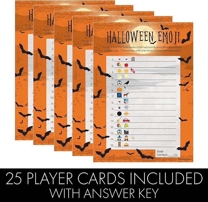 DISTINCTIVS Halloween Party Emoji Guessing Game - Image 3