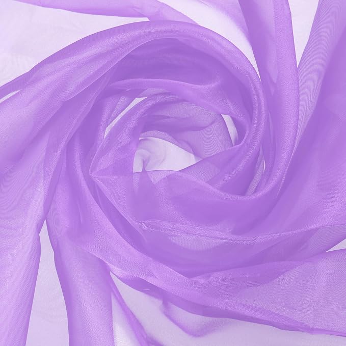 MECCANIXITY Iridescent Sheer Organza Fabric, 2 Yards x 59 Inches Solid by MECCANIXITY
