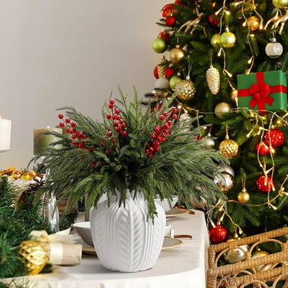25 Pcs Christmas Norfolk Pine Branches - Image 5