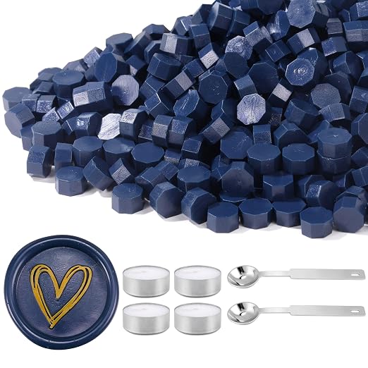 Yoption 360Pcs Navy Blue Sealing Wax Beads by Yoption