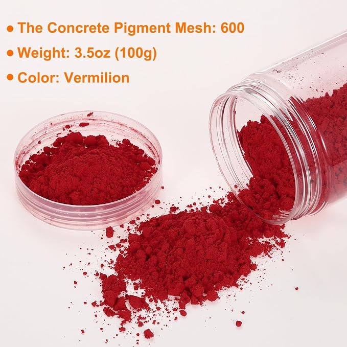 HARFINGTON Iron Oxide Powder Concrete Pigment 600 Mesh 3.5oz Iron Oxide Grout - Image 2
