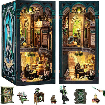 CUTEBEE Book Nook Kit, DIY Booknook Miniature House Tiny House 3D Wooden Puzzle by CUTEBEE