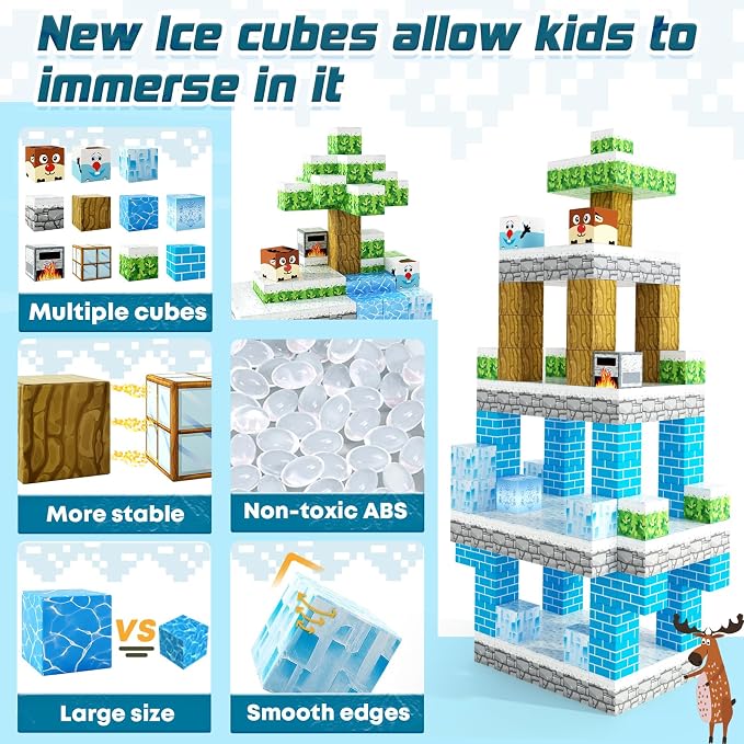 Magnetic Blocks-Build Mine Magnet World Ice Edtion, Toys - Image 5