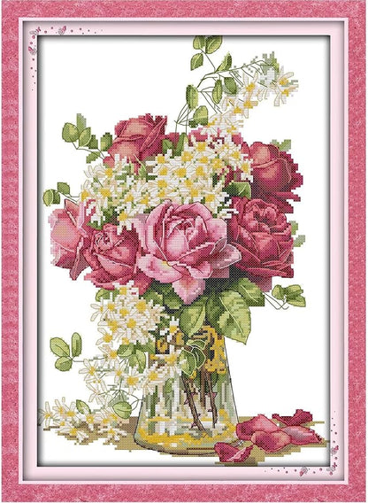 Stamped Cross Stitch Kits Beginners Full Range of Crossstitching Preprinted by CROSSDECOR