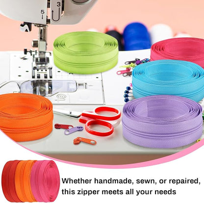 DOITEM 31 Yards 10 Pieces Sewing Zippers #3 Nylon Coil Zippers 10 Colors - Image 5