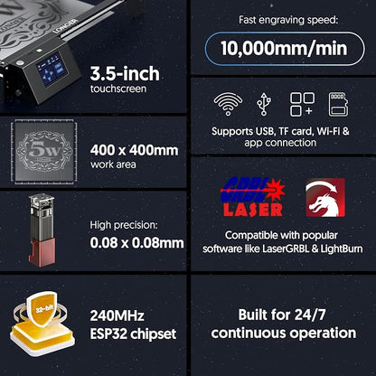 LONGER Laser Engraver Ray5 5000mW Engraver Machine - Image 2