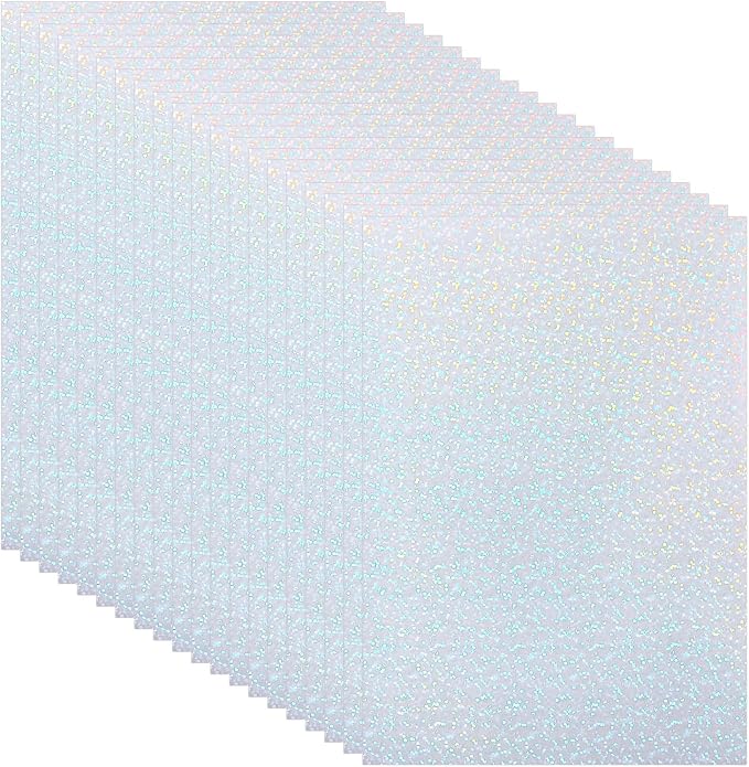 PATIKIL 8.3x5.8" Holographic Sticker Paper, 20Sheets A5 Polypropylene by PATIKIL