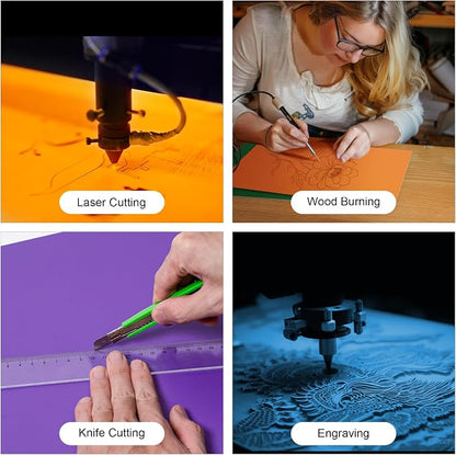 ROBOTIME 7-Pack Double-Sided Colored 1/8" Plywood Sheets - Image 4