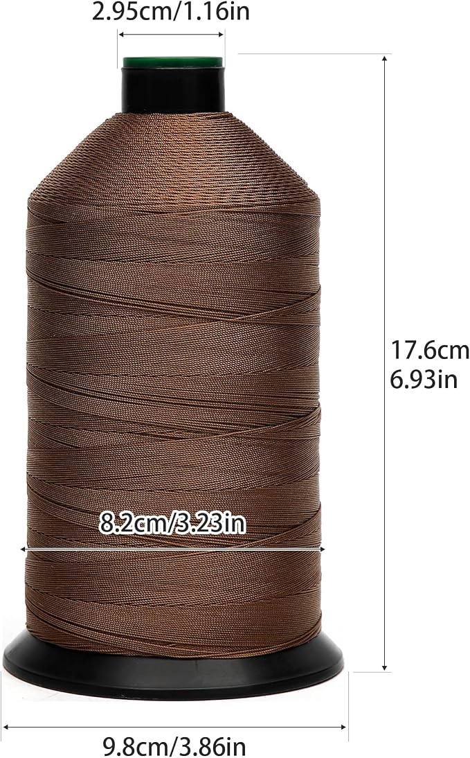 Extra Strong Bonded Nylon Thread #138 Tex135 – 16 OZ, Versatile Stitching - Image 2