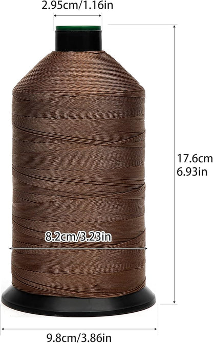 Extra Strong Bonded Nylon Thread #138 Tex135 – 16 OZ, Versatile Stitching - Image 2