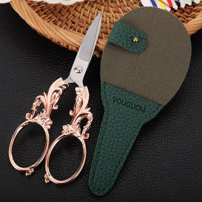 Sewing Scissors, 5.3in Rose Gold Big Handles - Image 2