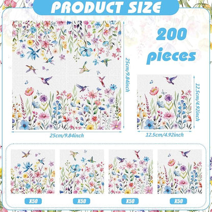 Fulmoon 200 Pieces Summer Floral Cocktail Napkins Disposable Flower Dessert - Image 3