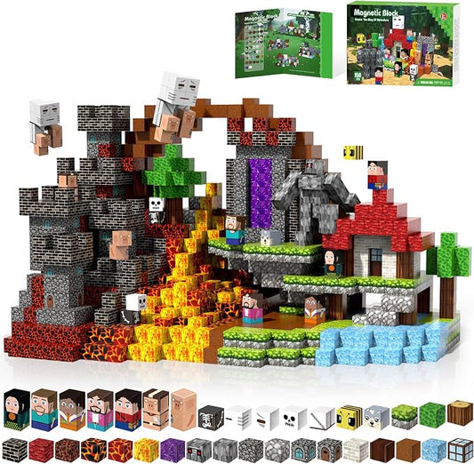150PCS Magnetic Blocks, Magnet Tiles Toys by Kryzomat-EnjoyYourBuildingFun