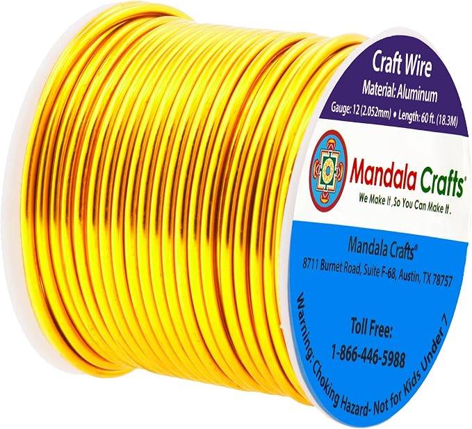 Mandala Crafts 12 Gauge Anodized Aluminum Craft Wire - Image 2
