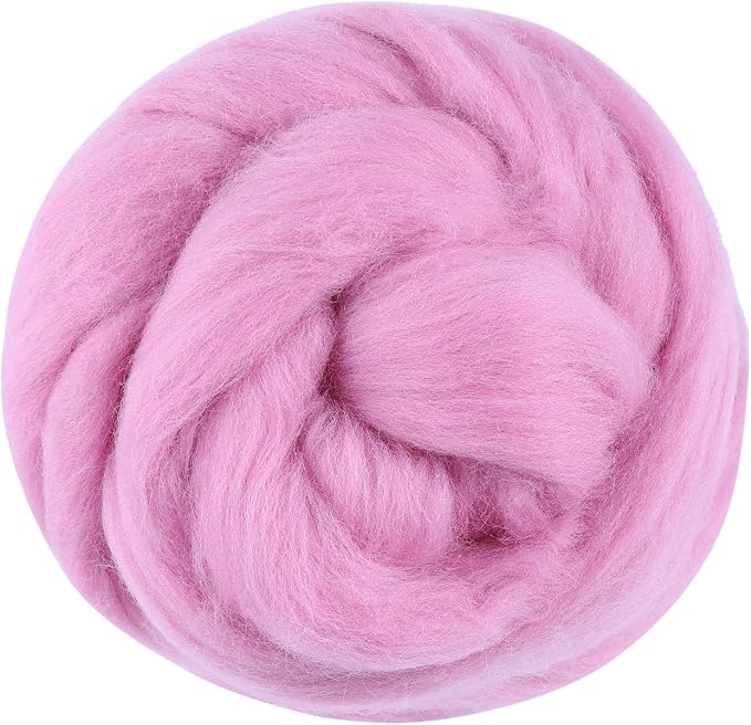 3.53oz Wool Roving Yarn, Wool Felting Supplies, Pure Wools, Chunky Yarn by Jupean