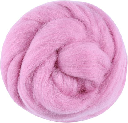 3.53oz Wool Roving Yarn, Wool Felting Supplies, Pure Wools, Chunky Yarn by Jupean